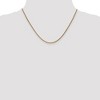 Black Bow Jewelry 1.8mm 14k Rose Gold Solid Diamond Cut Spiga Chain Necklace - 3 of 4