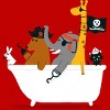 Boy's Design By Humans The pirate ship By radiomode T-Shirt - 2 of 3