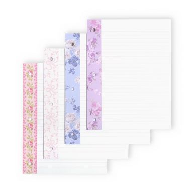LoveShackFancy x Target - Yoobi Blooming Heirloom, Coquette Bow, Everblooming Rosette, Happy Thoughts Wide Ruled Filler Paper 8" x 10.5"