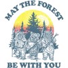 Men's Star Wars Ewok Sunset May the Forest Be With You T-Shirt - 2 of 4