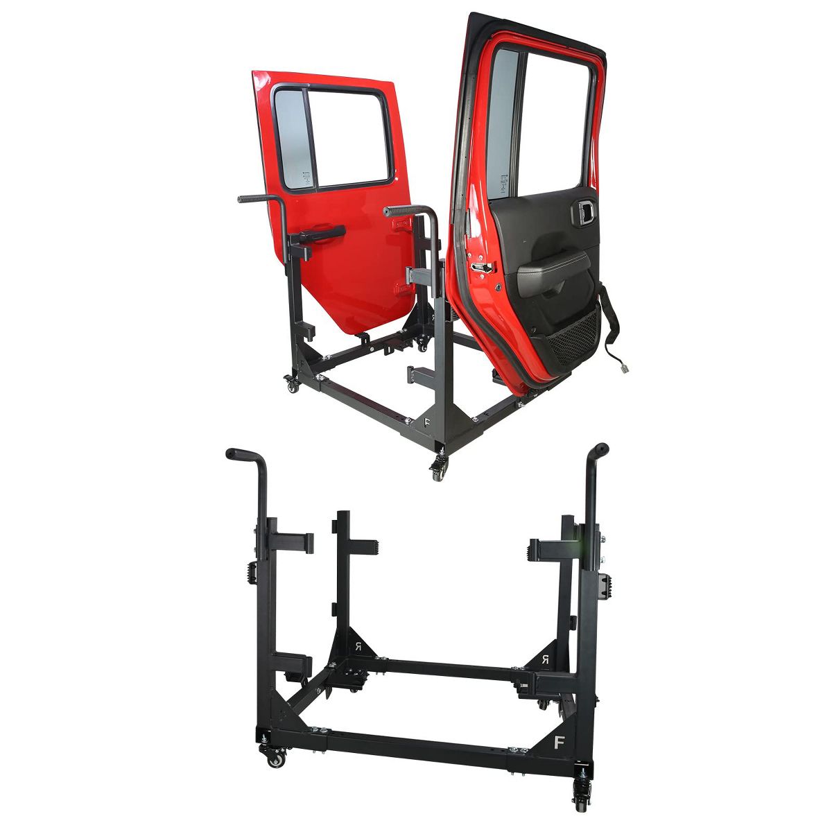 2026 New Door Storage Rack - Removable Cart Door Bracket Suitable for Jeep Wrangler TJ YJ JK JL JKU JLU & Gladiator JT 2/4 Doors 1987-2026 Model