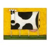 Trademark Fine Art -Daniel Patrick Kessler 'Yellow Cow' Canvas Art - 2 of 3