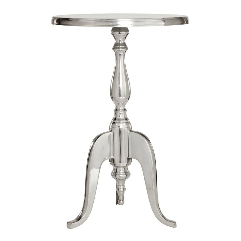Metal Pedestal Table Silver - Olivia &#38; May, 6 of 28