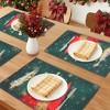 REGALWOVEN Placemats Set of 6 Linen Placemats, Washable Kitchen Table Mat, Seasonal Holiday Christmas Place Mats - 2 of 4