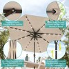 Sonkuki Patio 9FT LED Market Umbrellas With Solar Lights, Table Umbrella for Patio and Outdoor With Tilt Button for Deck and Pool - 4 of 4