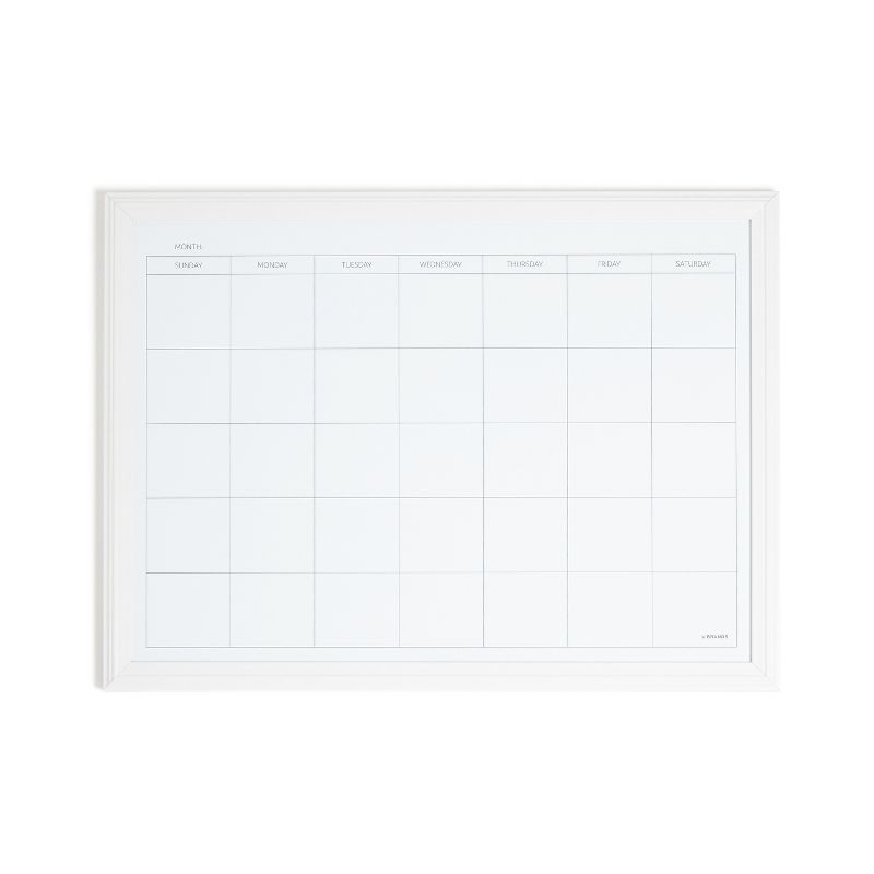 U Brands 17&#34;x23&#34; Thin D&#233;cor Frame Dry Erase Calendar White, 4 of 10