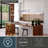 VAXCEL Beverly 4 Light Linear Chandelier Island Pendant Fixture Clear Glass Shade, LED Compatible - 3 of 4