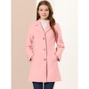INSPIRE CHIC Women's Single Breasted Notched Lapel Long Winter Coats - 2 of 4