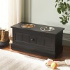 Boomer Double Pet Feeder W/ Drawer - Removable Stainless Steal Bowls - Cat/Dog - PET5701 - Safavieh Pets - 2 of 4
