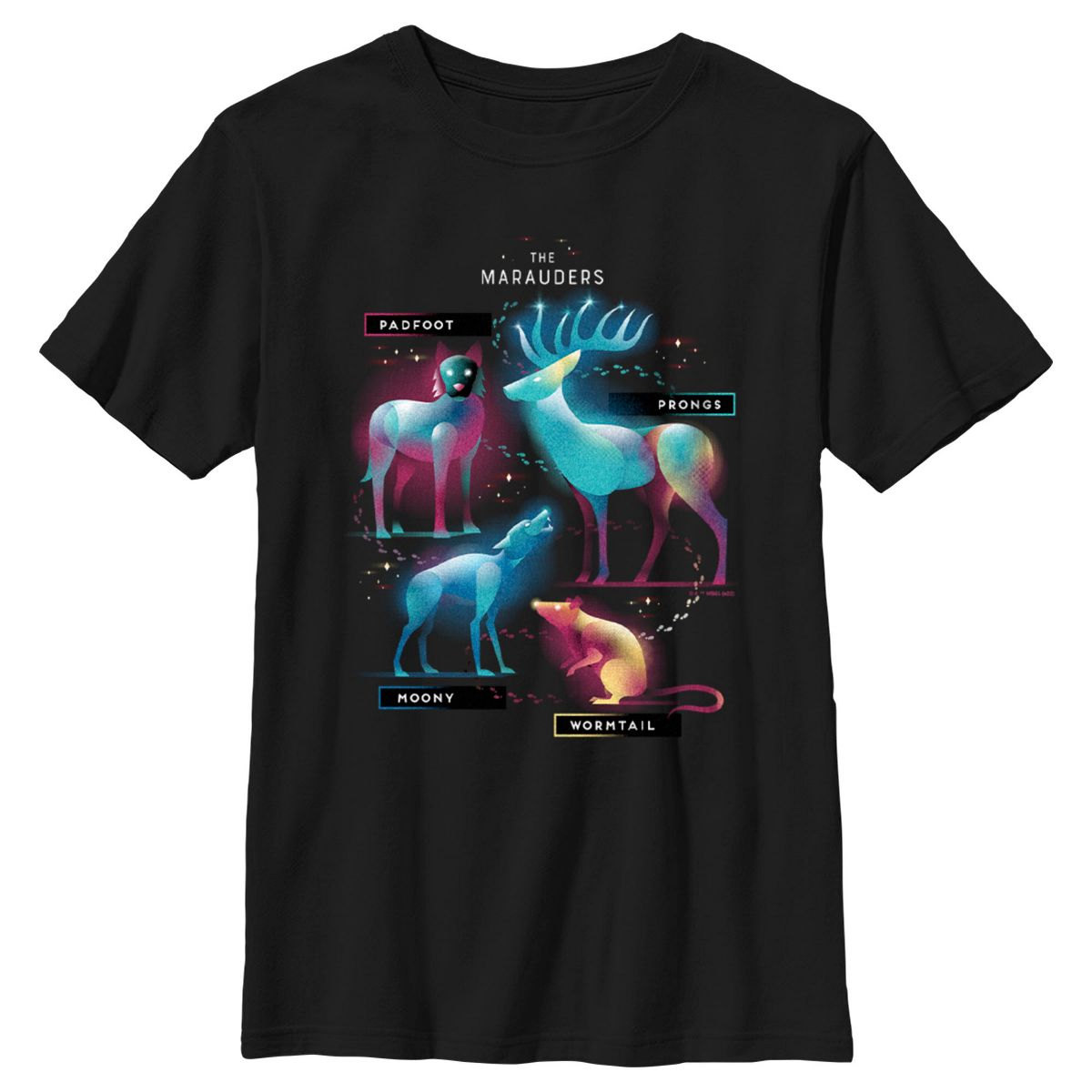 Boy's Harry Potter The Marauder Animals T-Shirt
