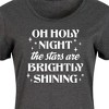 Women's - Instant Message - Oh Holy Night Christmas Graphic T-shirt Dress - 2 of 4