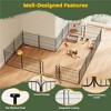 Yaheetech 20inch Tall 8 Panels Foldable Dog Playpen Puppy Fence with Door for Outdoor Indoor Use - 4 of 4