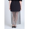 ELOQUII Women's Plus Size Sparkly Twofer Skirt - 4 of 4