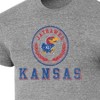 NCAA Kansas Jayhawks Men's Gray Tri-Blend T-Shirt - image 3 of 3