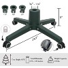 Puleo 21" Lockable Artificial Tree Stand for up to 8' Trees Adjustable - 4 of 4