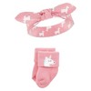 Hudson Baby Infant Girls Headband and Socks Set, Unicorn, 0-9 Months - 4 of 4