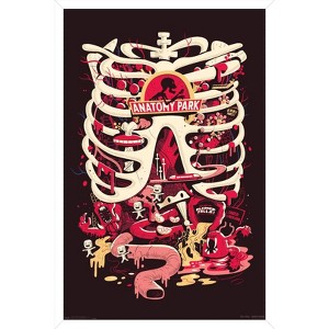 Trends International Rick And Morty - Anatomy Park Framed Wall Poster Prints - 1 of 4
