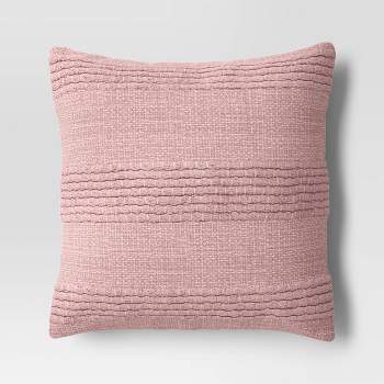 Textural Woven Square Throw Pillow Mauve - Threshold™