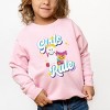 The Juniper Shop Mini Smiley Girls Rule Toddler Sweatshirt - 2 of 4