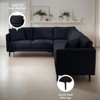 Mjkone Luxury Linen 107"W*81.5''D L-shaped Couch,6-Seat Oversized Sectional Sofa Couch With Corner Sofa - 2 of 4