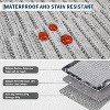 Washable Area Rug, Non-Slip Low Pile Soft Modern Carpet, Thin Foldable Non-Shedding Accent Rug for Living Room Indoor - 4 of 4