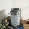 Vintiquewise 11-Inch Vintage Farmhouse Decorative Milk Bucket Vase - Rustic French Country Decor Jug with Handles - 4 of 4