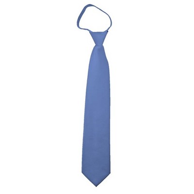 Men's Solid Color Zipper Neckties