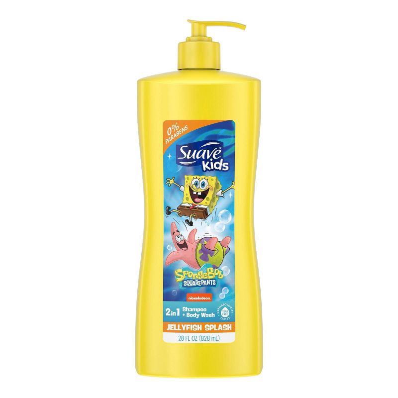 Suave Kids SpongeBob SquarePants Jellyfish Splash 2-in-1 Shampoo + Body Wash - 28 fl oz, 3 of 10