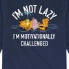 Boys' - Garfield - Not Lazy Long Sleeve Graphic T-Shirt - 2 of 4