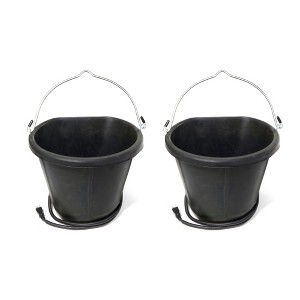 Farm Innovators Rubber Flat Back Heated Bucket with Guard - 1 of 4