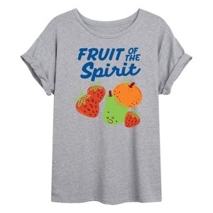 Women's - Instant Message - Fruit Of The Spirit Oversized Graphic T-Shirt - 1 of 4