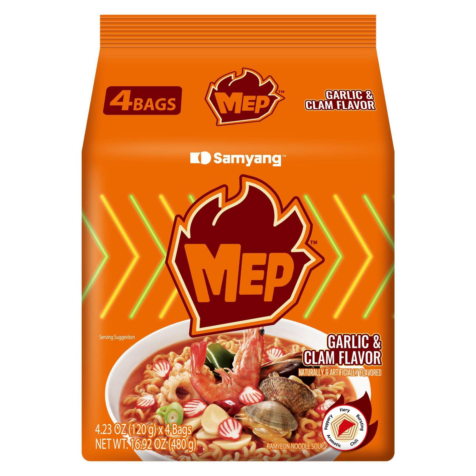 Samyang MEP Garlic and Clam Spicy Ramyeon Noodle Soup - 1.15oz
