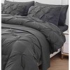 BAGOKIE 7-Piece Pinch Pleat Bed in a Bag Comforter Set for All Season - 4 of 4