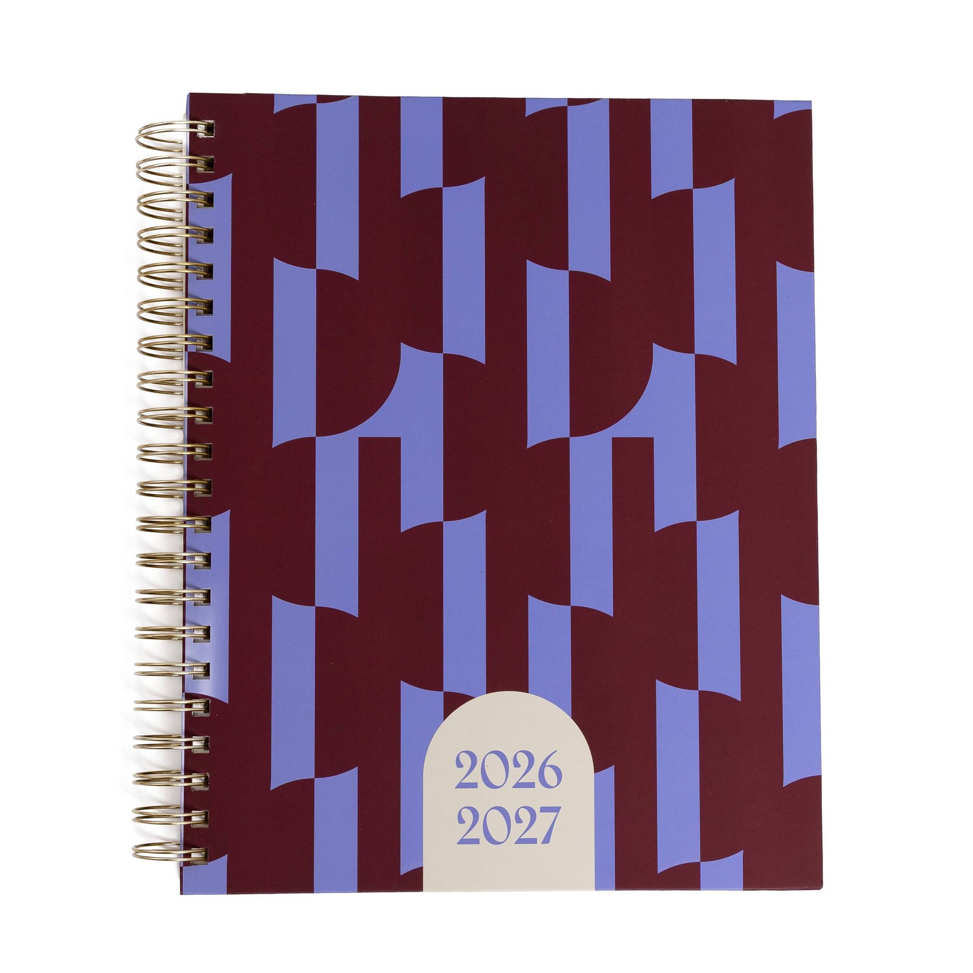 Pearhead 9.5"x11" 2026–2027 Weekly/Monthly Academic Planner with Stickers Purple/Maroon