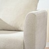 Sapphtopaz Accent Chair Upholstered Comfortable Reading Chair with Wood Legs Lounge Chair Living Room Chair Comfy Chair for Living Room - 4 of 4