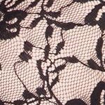 black lace over blush