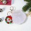 Unique Bargains Christmas Keychain with Double Ring and Lobster Clasp Alloy Plush 1 Pc - 4 of 4