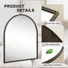 Dovelina Arch Iron Decorative Wall Mirror Hanging Mirror (Set of 2) - 4 of 4