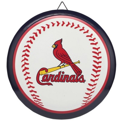 MLB 12 inch Baseball Shaped Sign St. Louis Cardinals