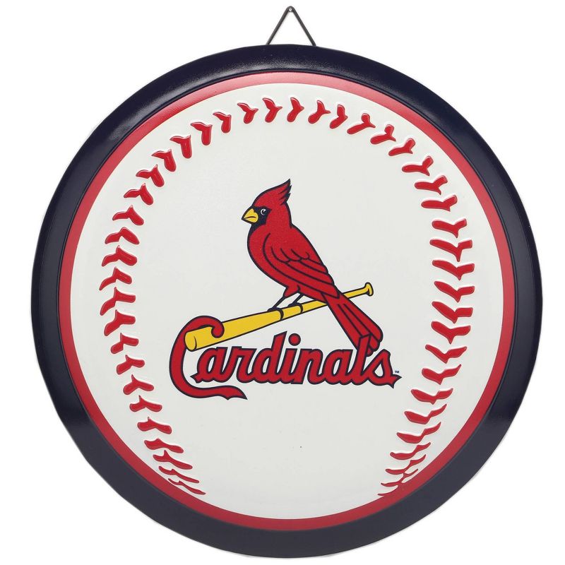 MLB St. Louis Cardinals Baseball Metal Button Panel, 1 of 5