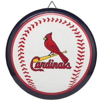 MLB St. Louis Cardinals Baseball Metal Button Panel