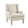 TOAOTBNBO Solid Wood Accent Chair with High Back, Modern Armchair with High Density Foam Upholstered Chair Comfy Lounge Chair for Bedroom - 4 of 4