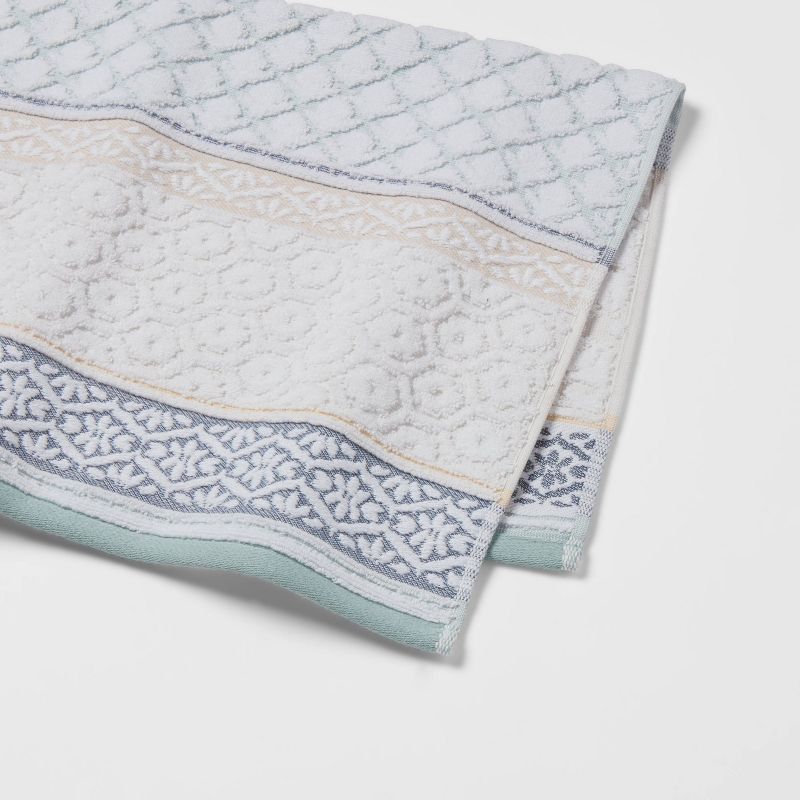 Pattern Filled Stripe Towel Blue - Threshold&#153;, 4 of 8