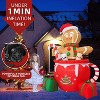 6ft Gingerbread Christmas Inflatable Outdoor Decoration, with Built-in LEDs - 4 of 4