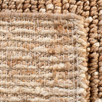 Handmade Ivory Diamond Wool Runner Rug 30" x 7"