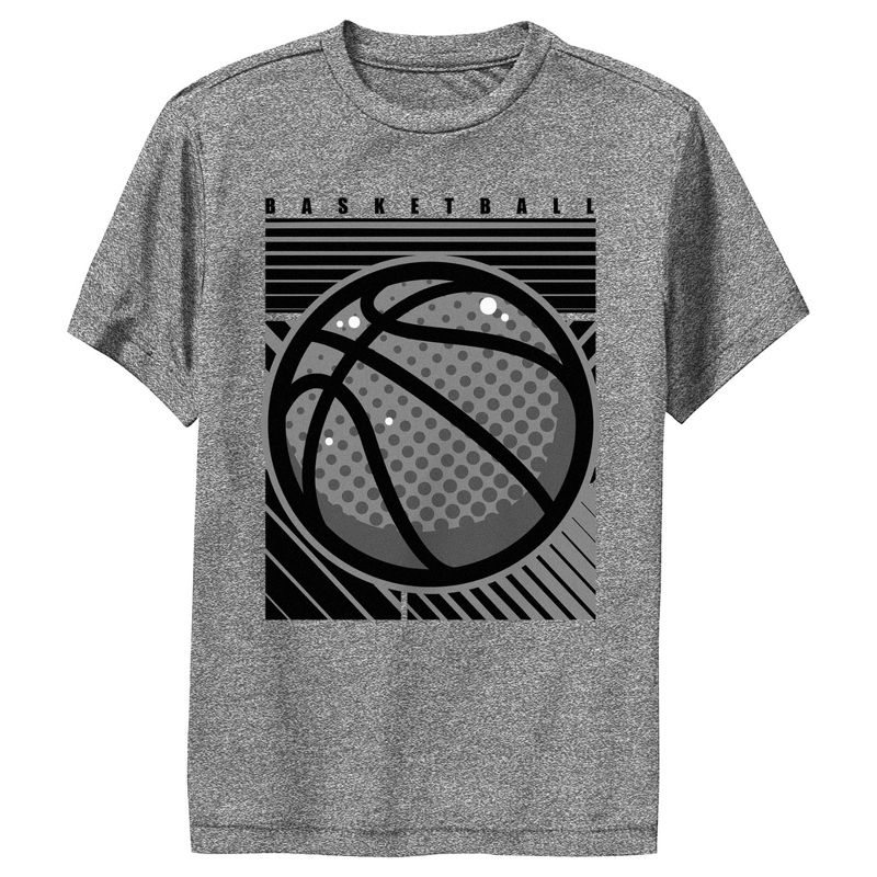 Boy's Lost Gods Basketball Black Lines Performance Tee, 1 of 5