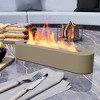 Aoodor Concrete Tabletop Fire Pit Portable Mini Small Tabletop Fireplace Rectangular Brown for Indoor & Outdoor - Bio Ethanol Fuel - 4 of 4