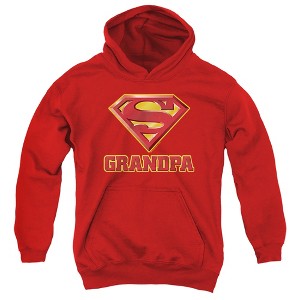 Boys’ Superman Super Grandpa Hooded Sweatshirt - 1 of 4