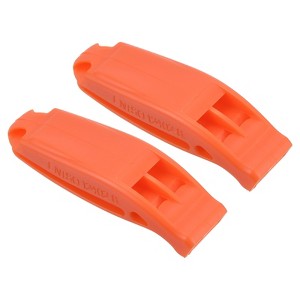 Unique Bargains Plastic Kayaking Hiking Survival Signal Marine Whistles 2 Pcs - 1 of 4