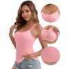 INSPIRE CHIC Women's Modal Adjustable Spaghetti Straps Padded Slimming Round Neck Casual Camisoles - 3 of 4